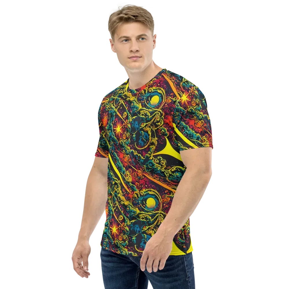 Gogos Galaxy on Men's Crew Neck T-Shirt — Left