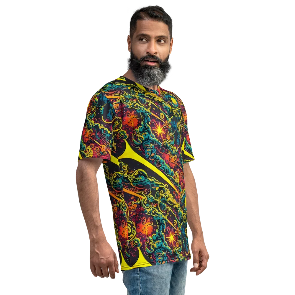 Gogos Galaxy on Men's Crew Neck T-Shirt — Right