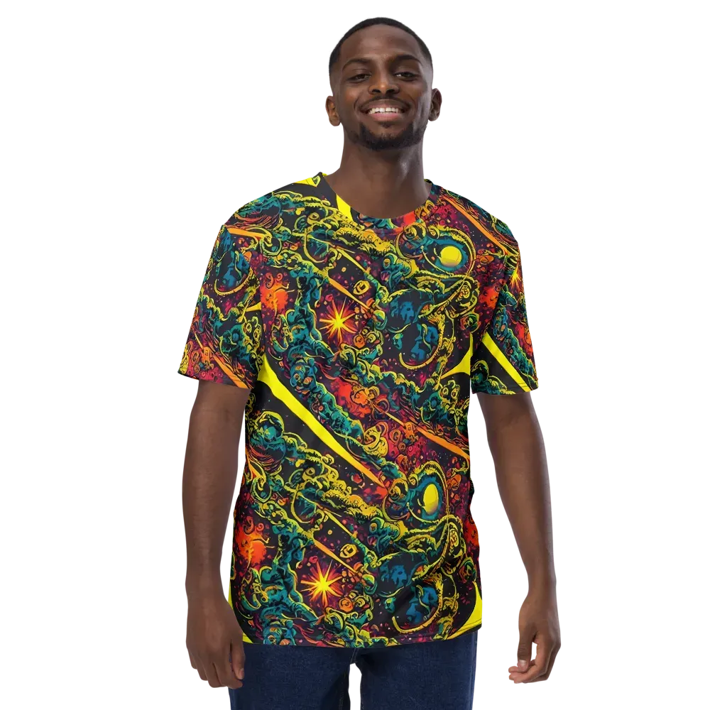 Gogos Galaxy on Men's Crew Neck T-Shirt — Front