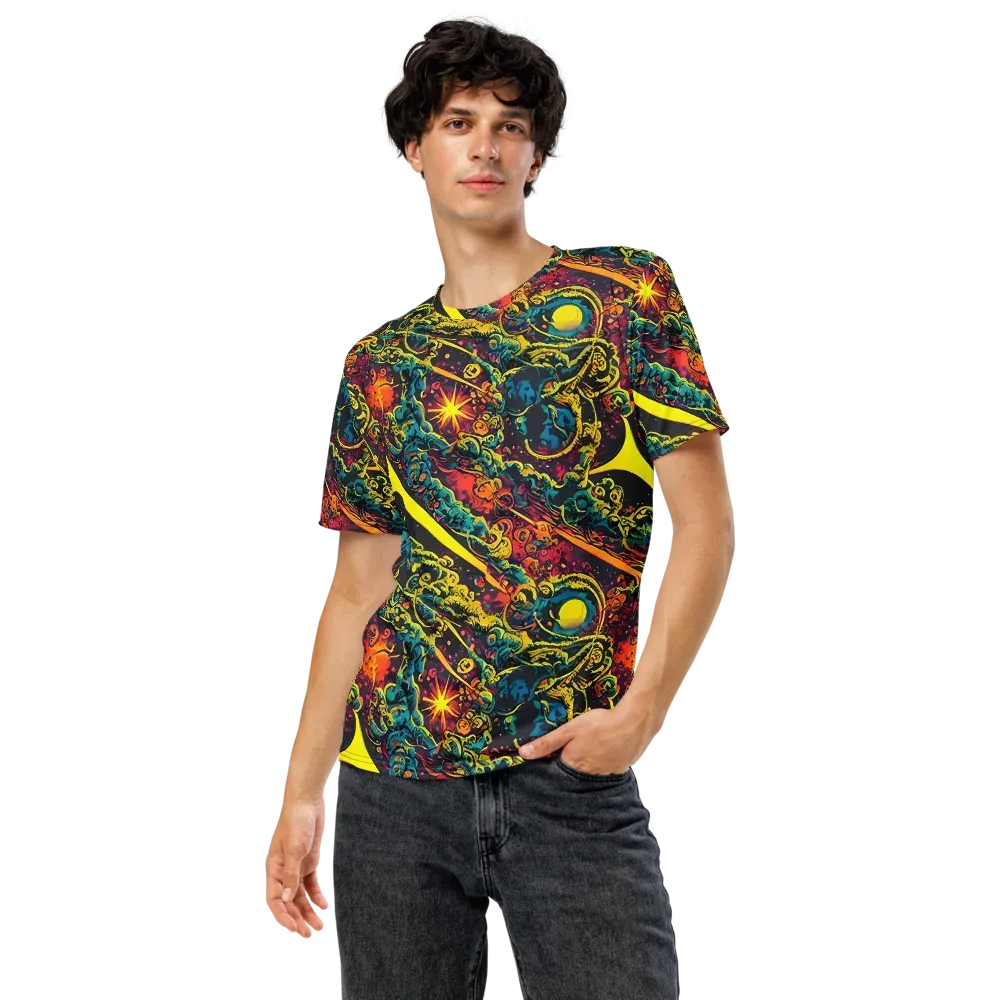 Gogos Galaxy on Men's Crew Neck T-Shirt — Front