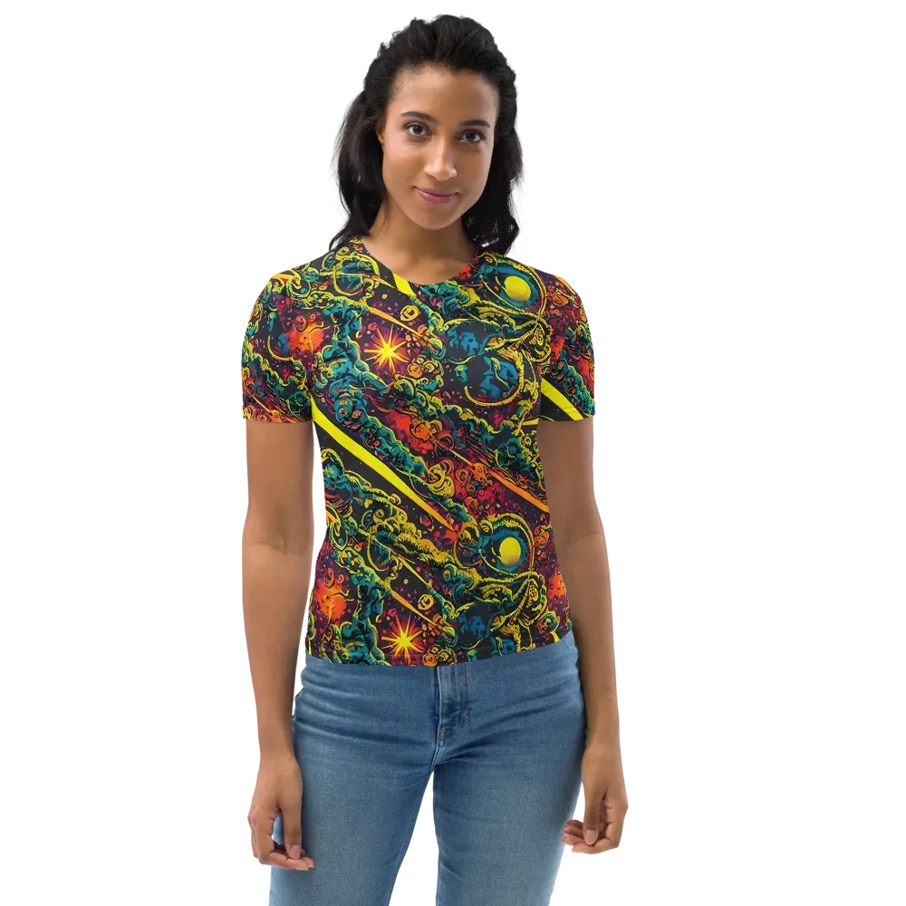 Gogos Galaxy on Women's Crew Neck T-Shirt — Front