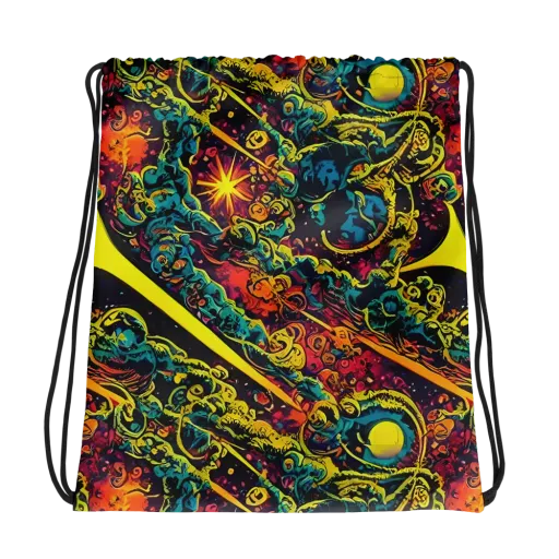 Gogos Galaxy on a Drawstring Bag