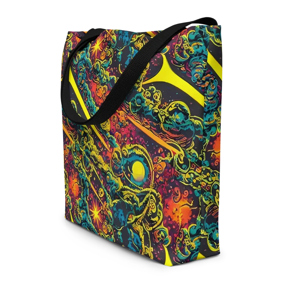 Gogos Galaxy on Large Tote Bag W/ Pocket — Front
