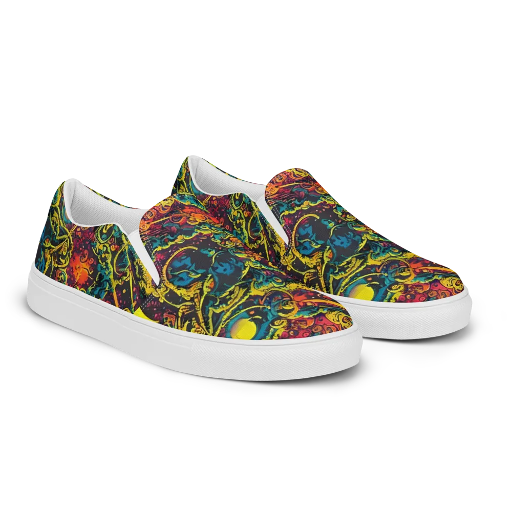 Gogos Galaxy on Women's Slip-On Canvas Shoes — Right Front