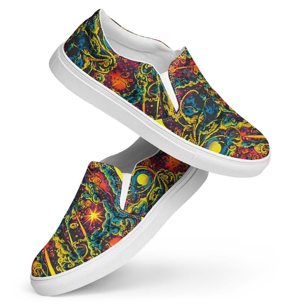 Gogos Galaxy on Women's Slip-On Canvas Shoes — Front