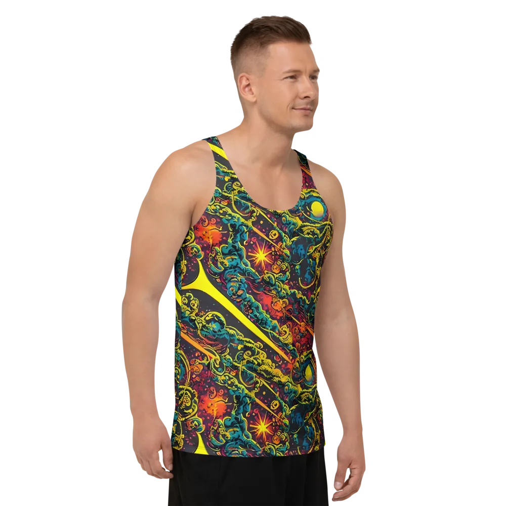 Gogos Galaxy on Men's Tank Top — Right Front