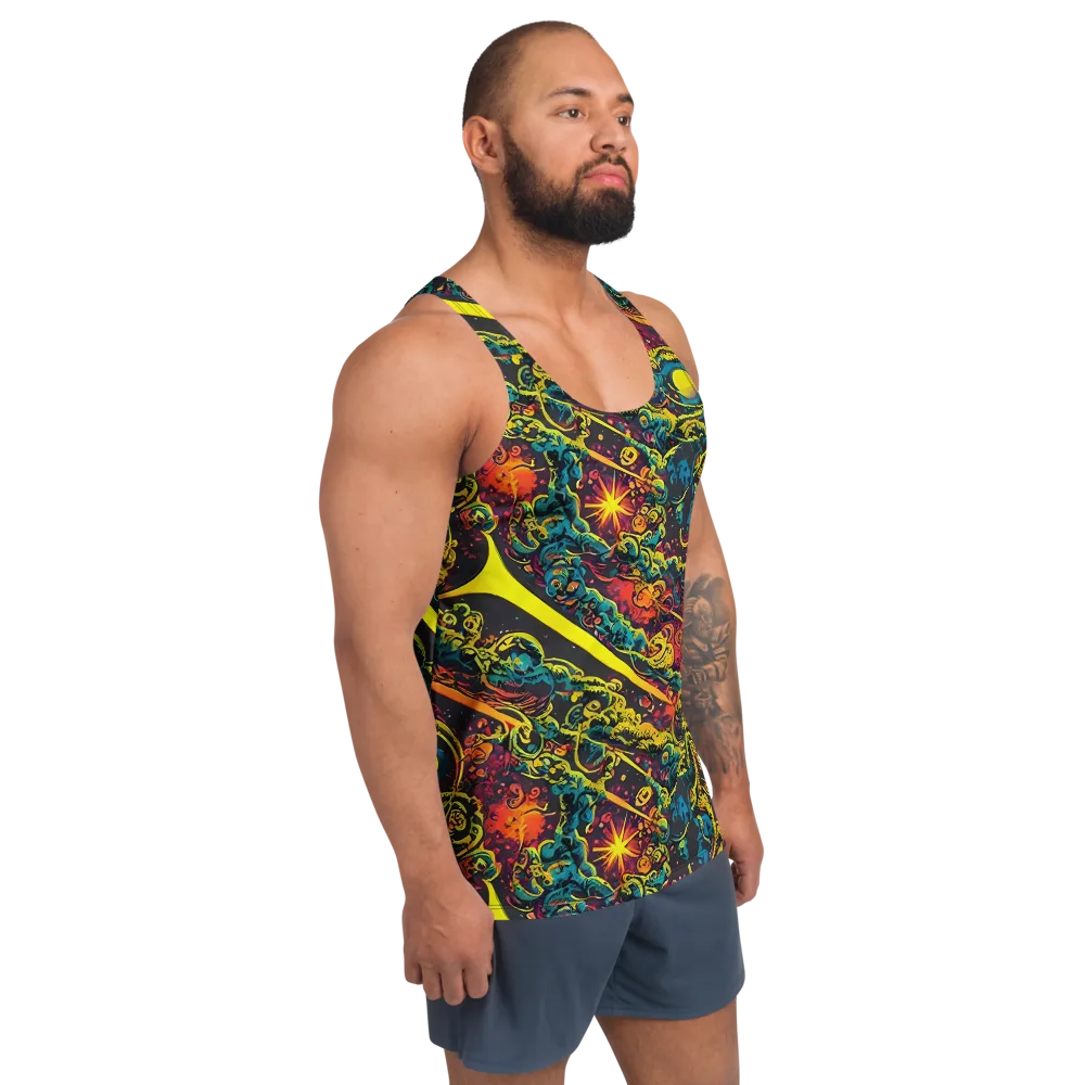 Gogos Galaxy on Men's Tank Top — Right Front