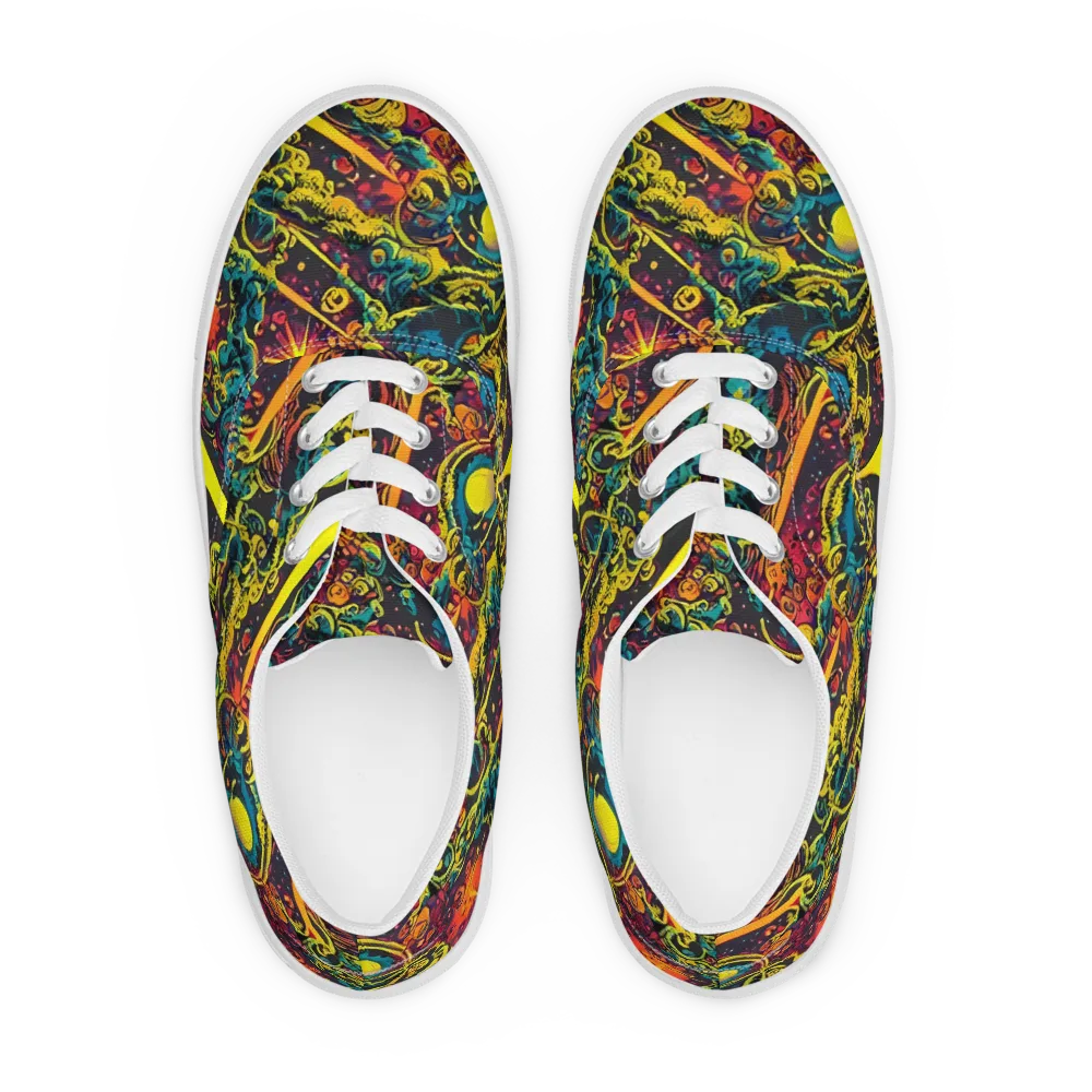 Gogos Galaxy on Men's Lace-Up Canvas Shoes — Front