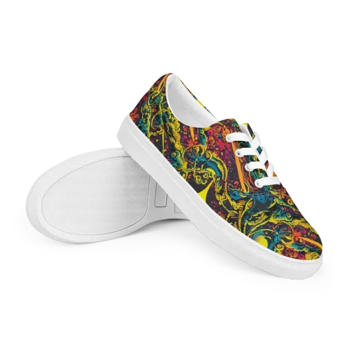 Gogos Galaxy on a Men's Lace-Up Canvas Shoes