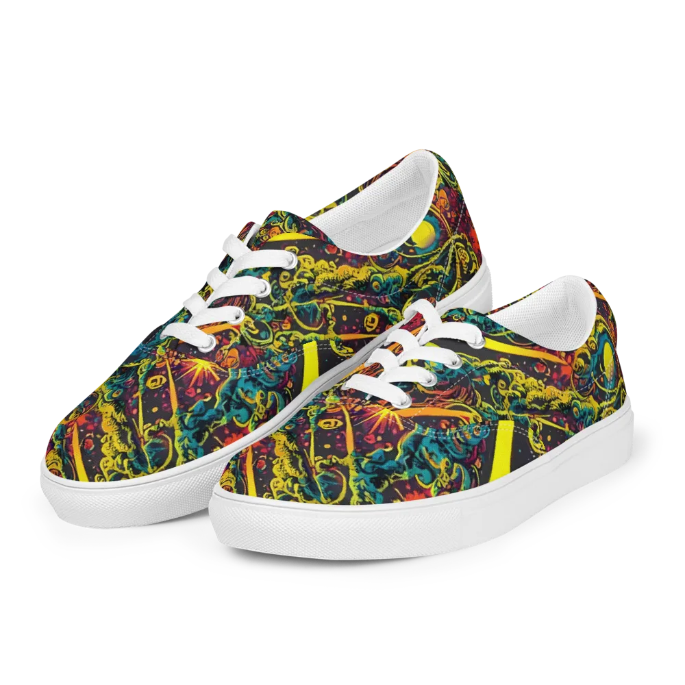 Gogos Galaxy on Men's Lace-Up Canvas Shoes — Left Front