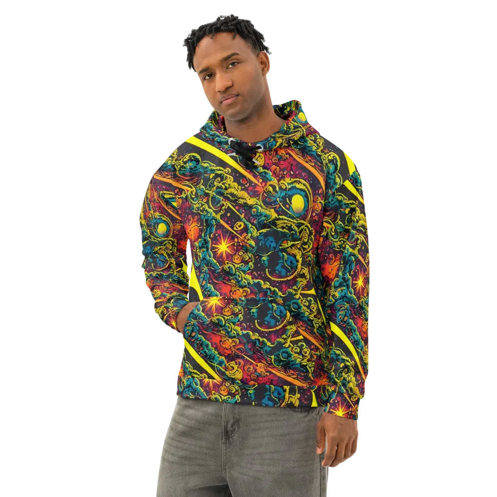 Gogos Galaxy on Cotton Hoodie — Left Front