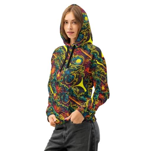 Gogos Galaxy on a Cotton Hoodie
