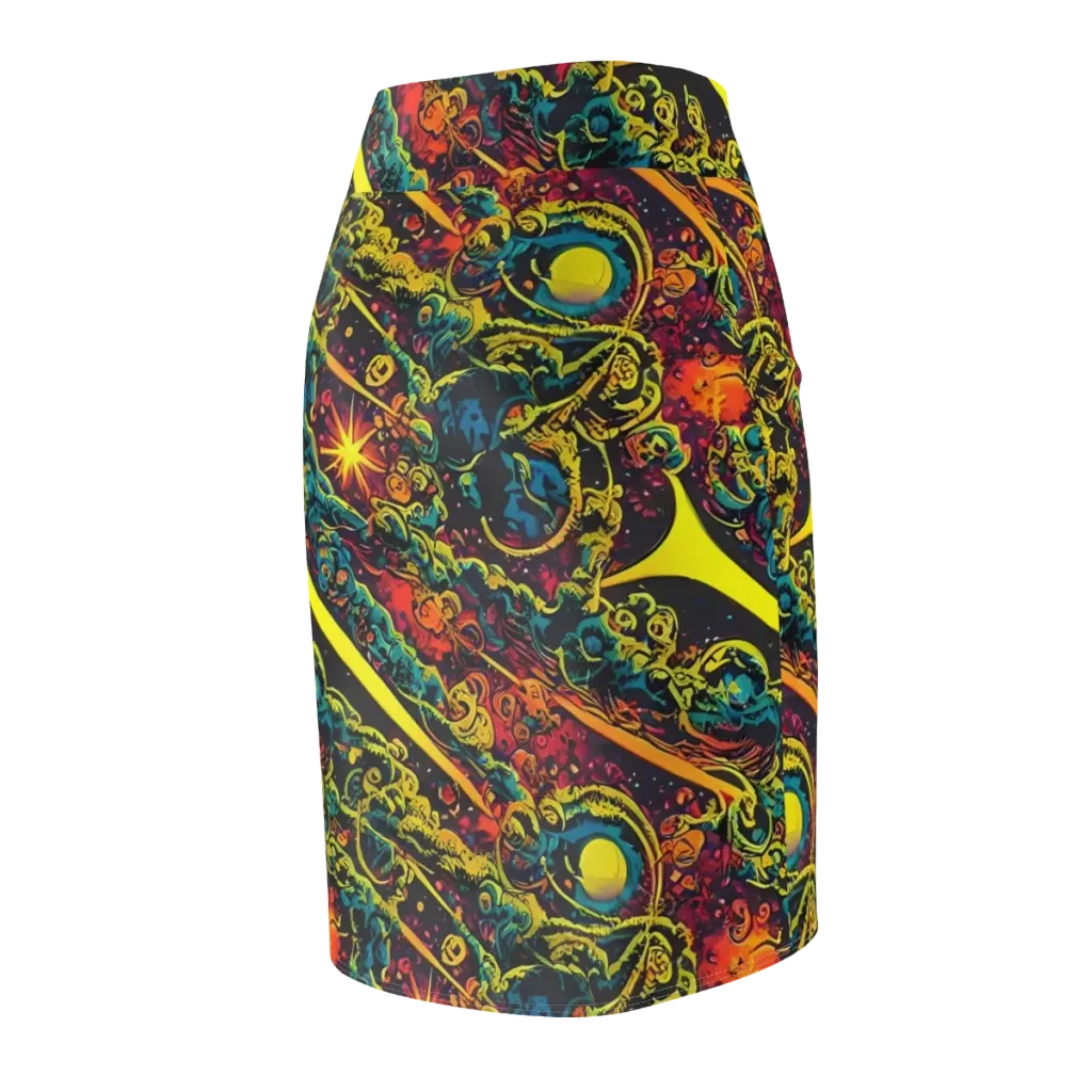 Gogos Galaxy on Pencil Skirt — Back Side