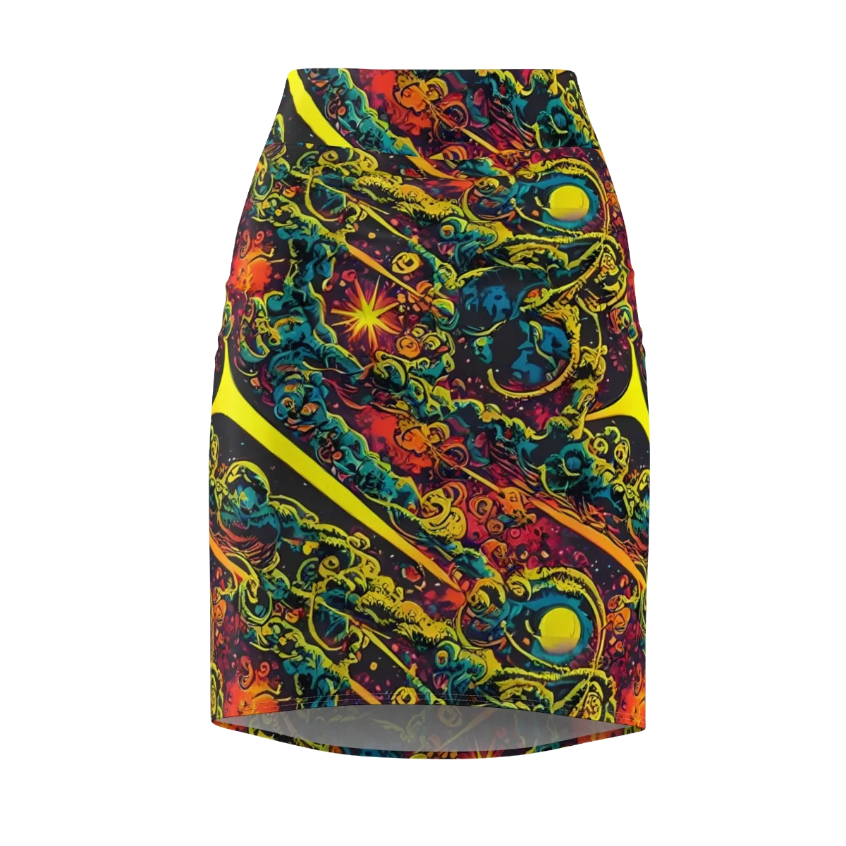 Gogos Galaxy on Pencil Skirt — Front