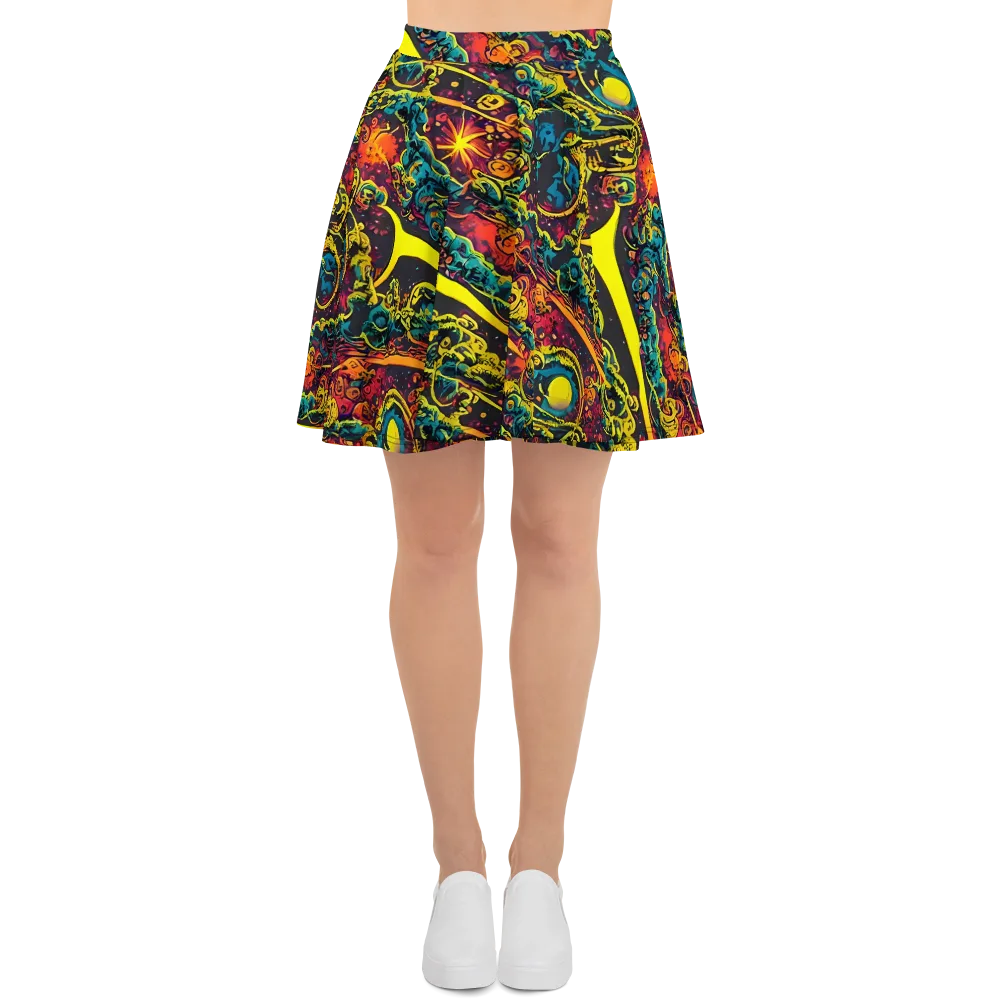 Gogos Galaxy on Skater Skirt — Front