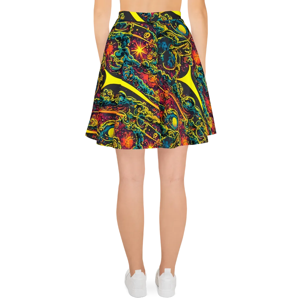 Gogos Galaxy on Skater Skirt — Back