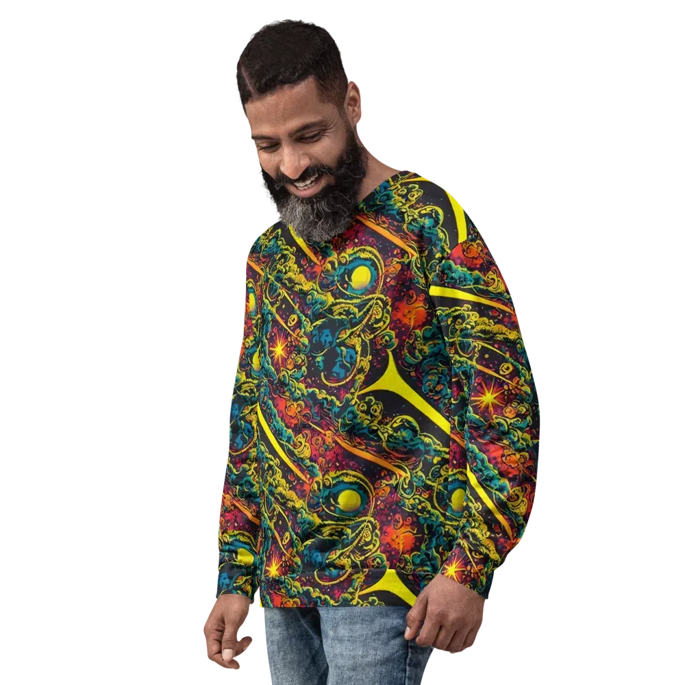 Gogos Galaxy on Sweatshirt — Left Front