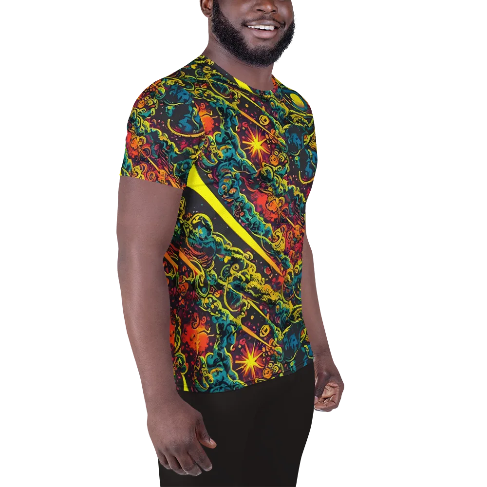 Gogos Galaxy on Men's Athletic T-Shirt — Right