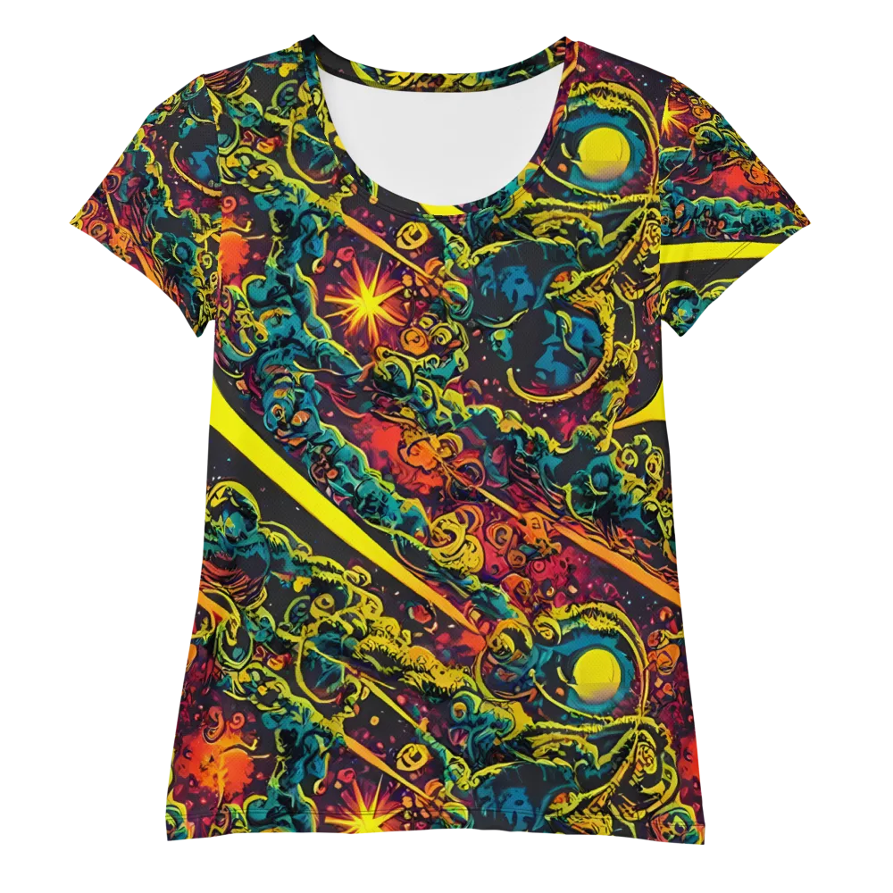 Gogos Galaxy on Women's Athletic T-Shirt — Front
