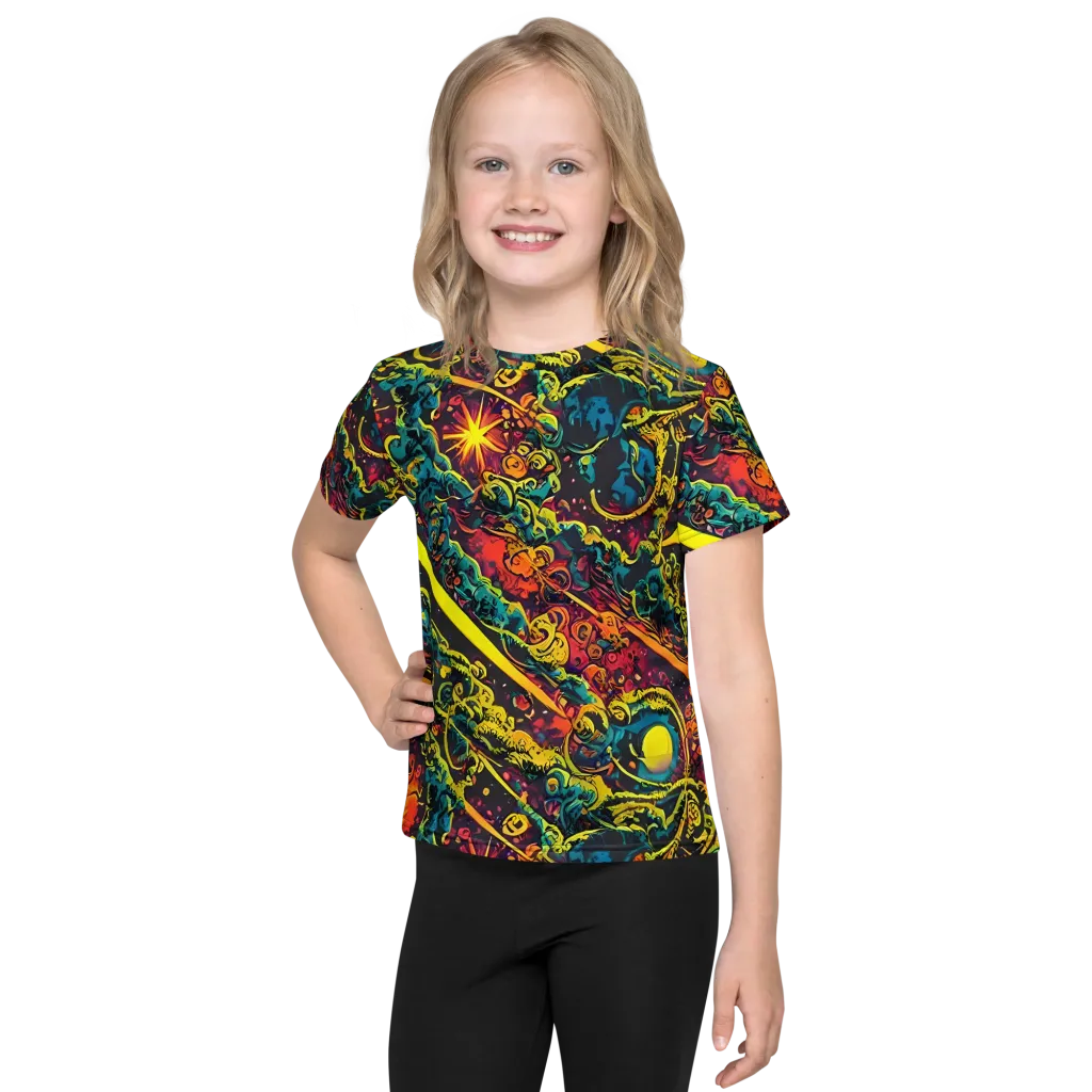 Gogos Galaxy on Kids Crew Neck T-Shirt — Front