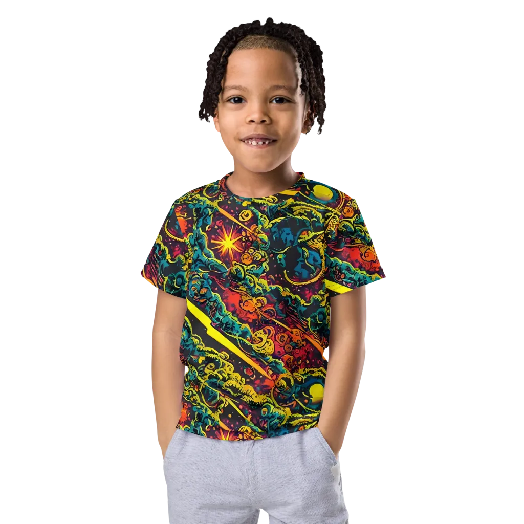 Gogos Galaxy on Kids Crew Neck T-Shirt — Front