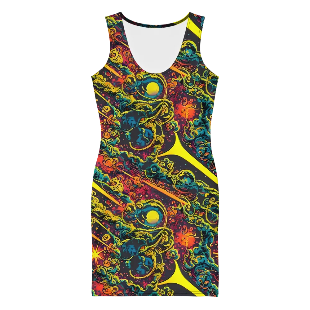 Gogos Galaxy on Bodycon Dress — Front