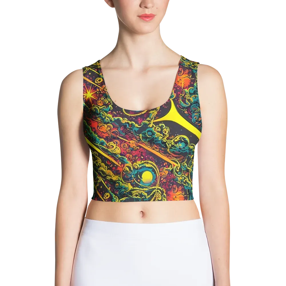 Gogos Galaxy on Crop Top — Front