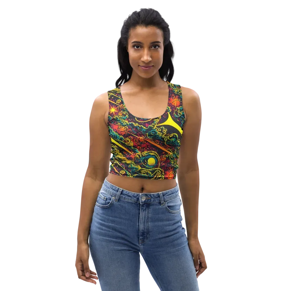 Gogos Galaxy on Crop Top — Front