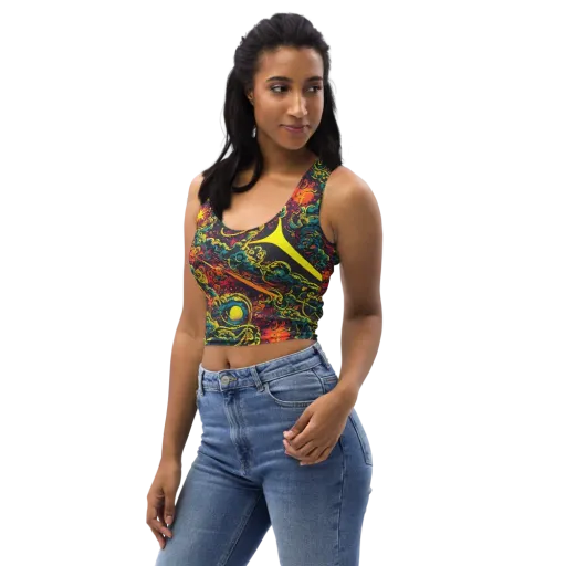 Gogos Galaxy on a Crop Top