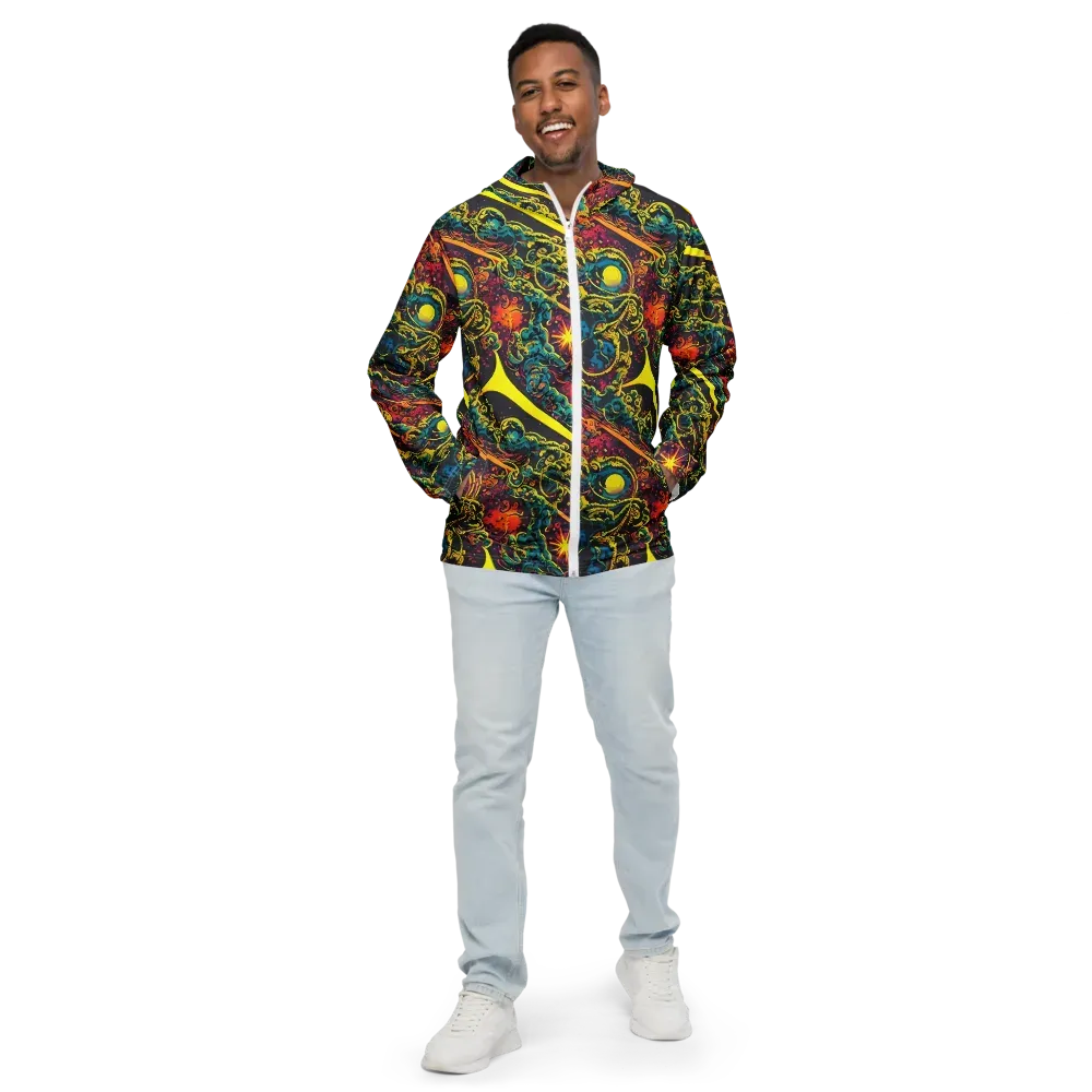 Gogos Galaxy on Men's Windbreaker — Front