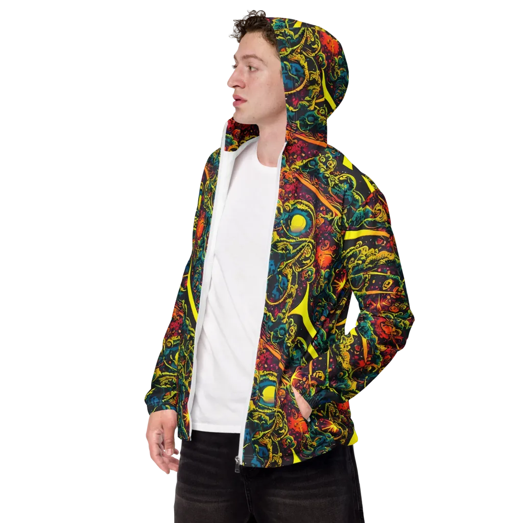 Gogos Galaxy on Men's Windbreaker — Left Front