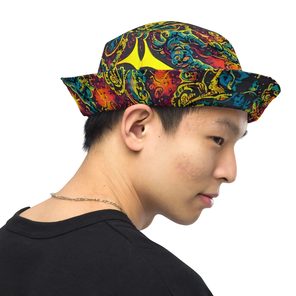 Gogos Galaxy on Reversible Bucket Hat — Right Outside