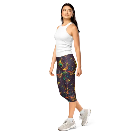 Sonic Universe on a Capri Leggings