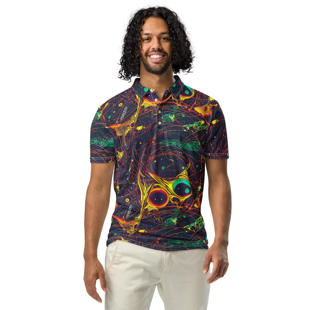 Sonic Universe on Men's Slim Fit Polo Shirt — Front