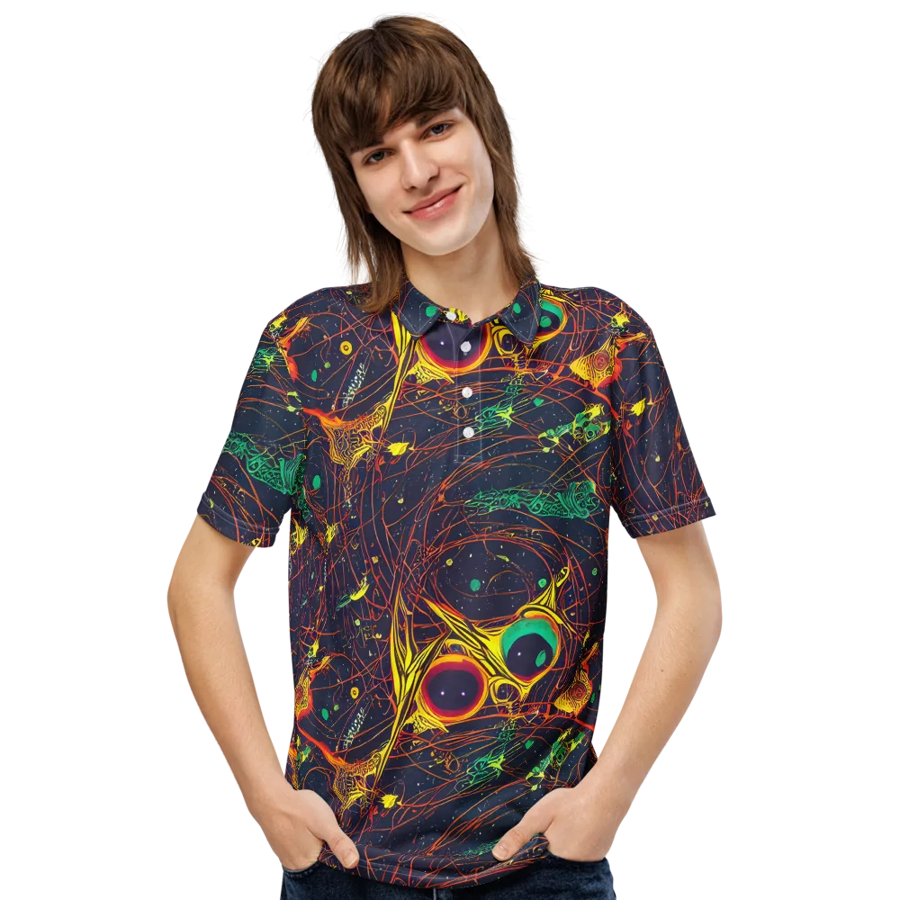 Sonic Universe on Men's Slim Fit Polo Shirt — Front