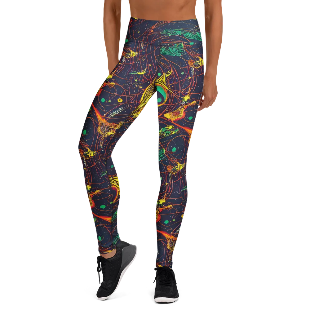 Sonic Universe on Yoga Leggings — Front