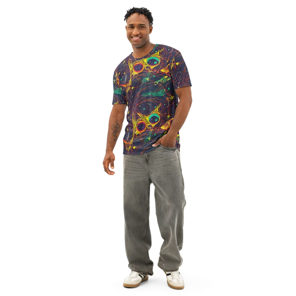 Sonic Universe on Men's Cotton Crew Neck T-Shirt — Front
