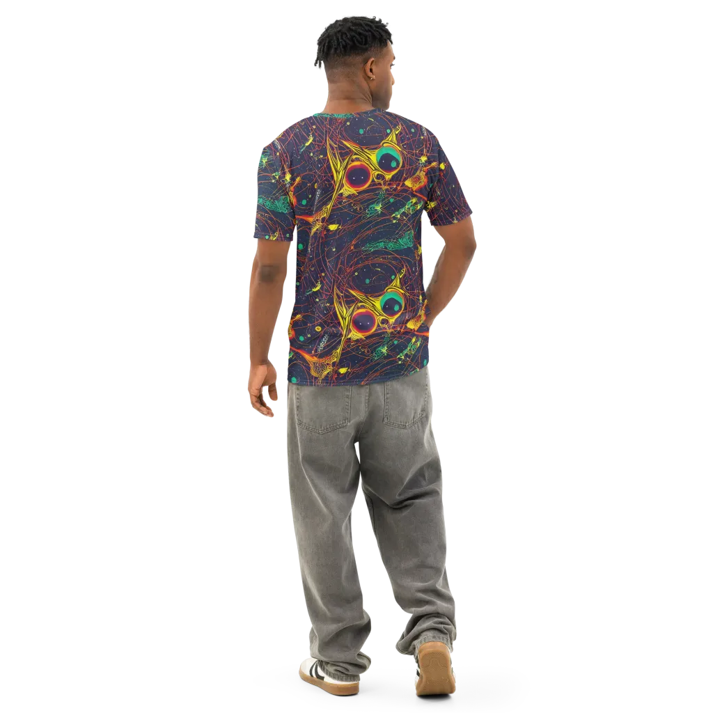 Sonic Universe on Men's Cotton Crew Neck T-Shirt — Back