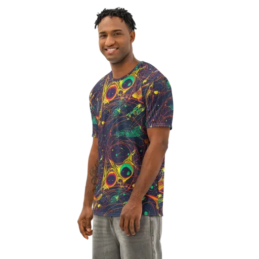 Sonic Universe on a Men's Cotton Crew Neck T-Shirt