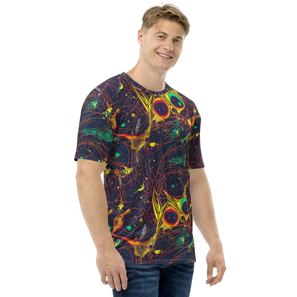 Sonic Universe on Men's Crew Neck T-Shirt — Right