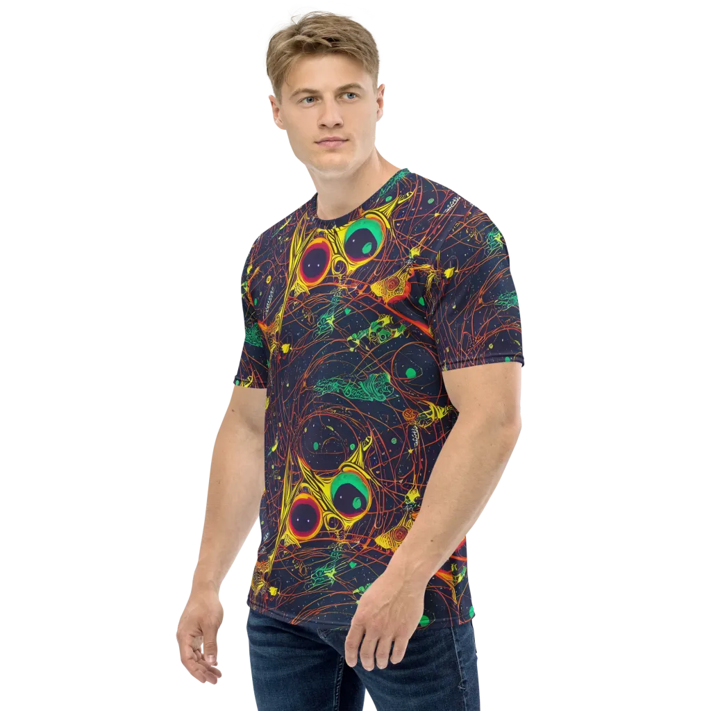 Sonic Universe on Men's Crew Neck T-Shirt — Left