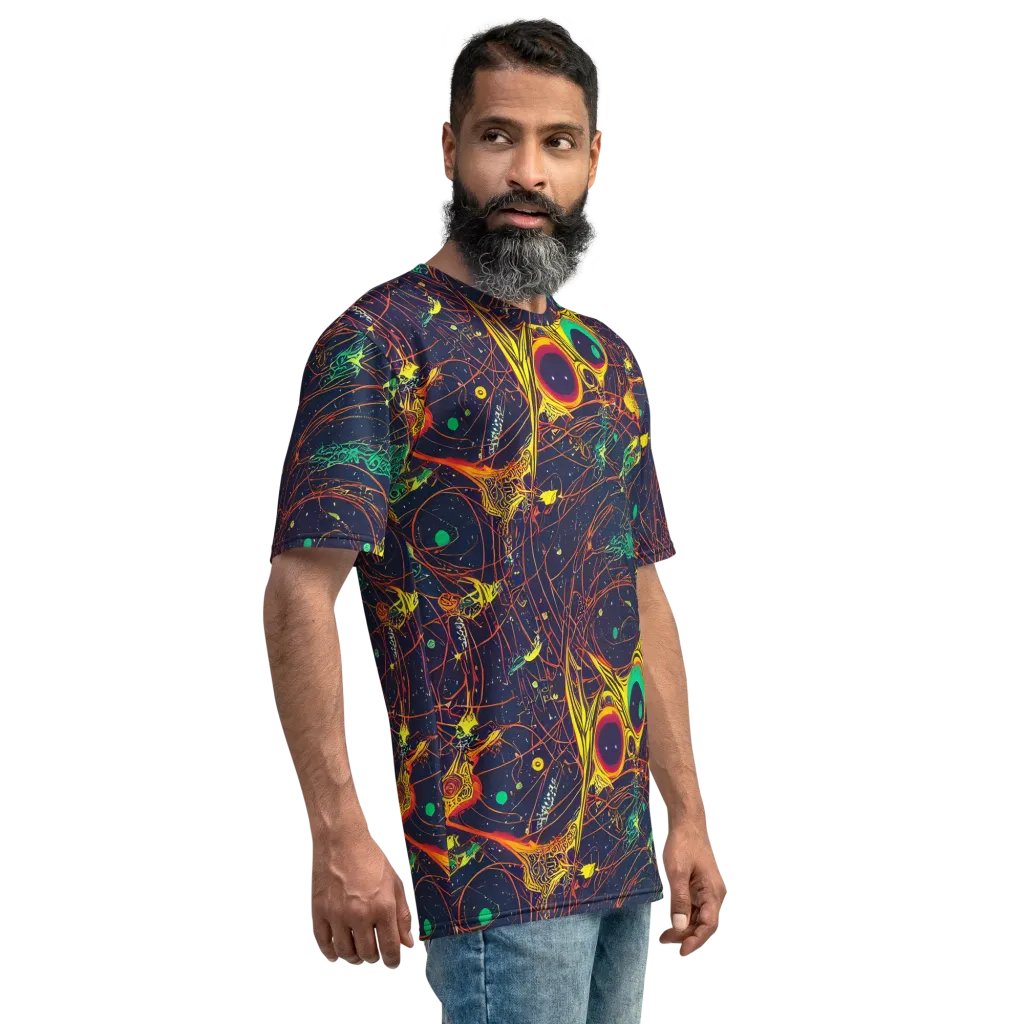 Sonic Universe on Men's Crew Neck T-Shirt — Right