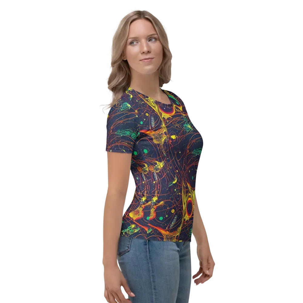 Sonic Universe on Women's Crew Neck T-Shirt — Right