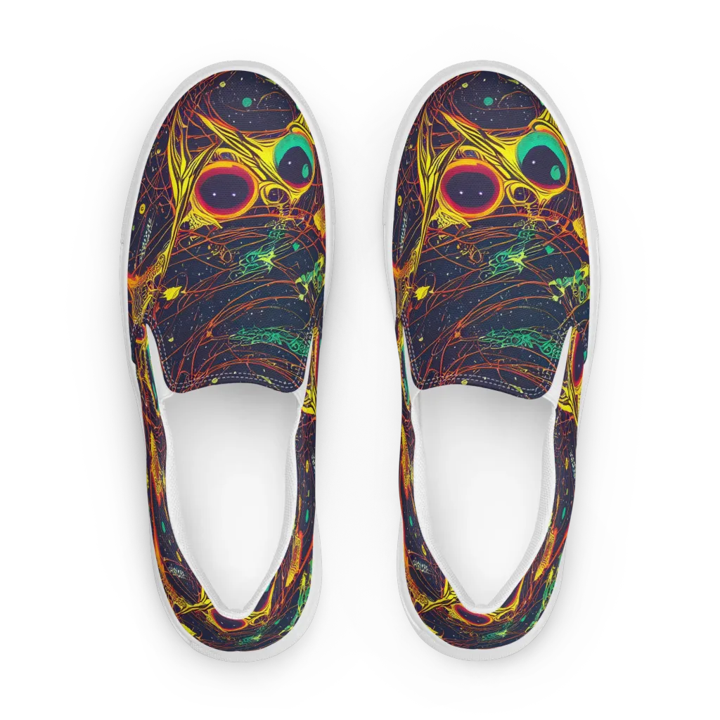 Sonic Universe on Men's Slip-On Canvas Shoes — Front