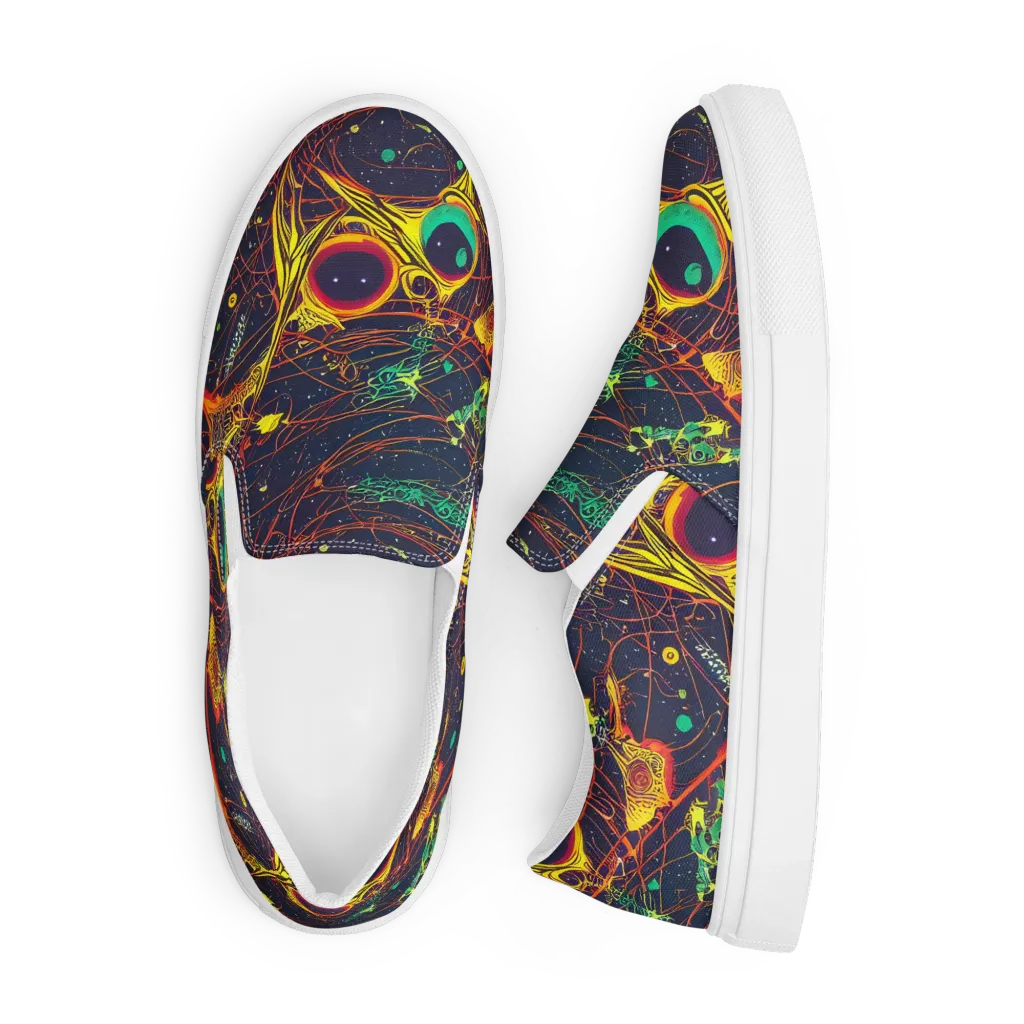 Sonic Universe on Men's Slip-On Canvas Shoes — Front