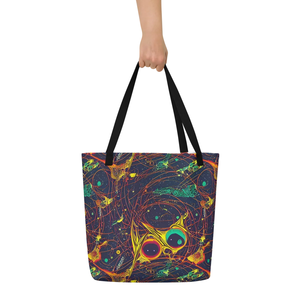 Sonic Universe on Large Tote Bag W/ Pocket — Front