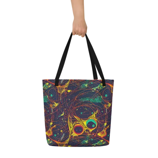 Sonic Universe on a Large Tote Bag W/ Pocket