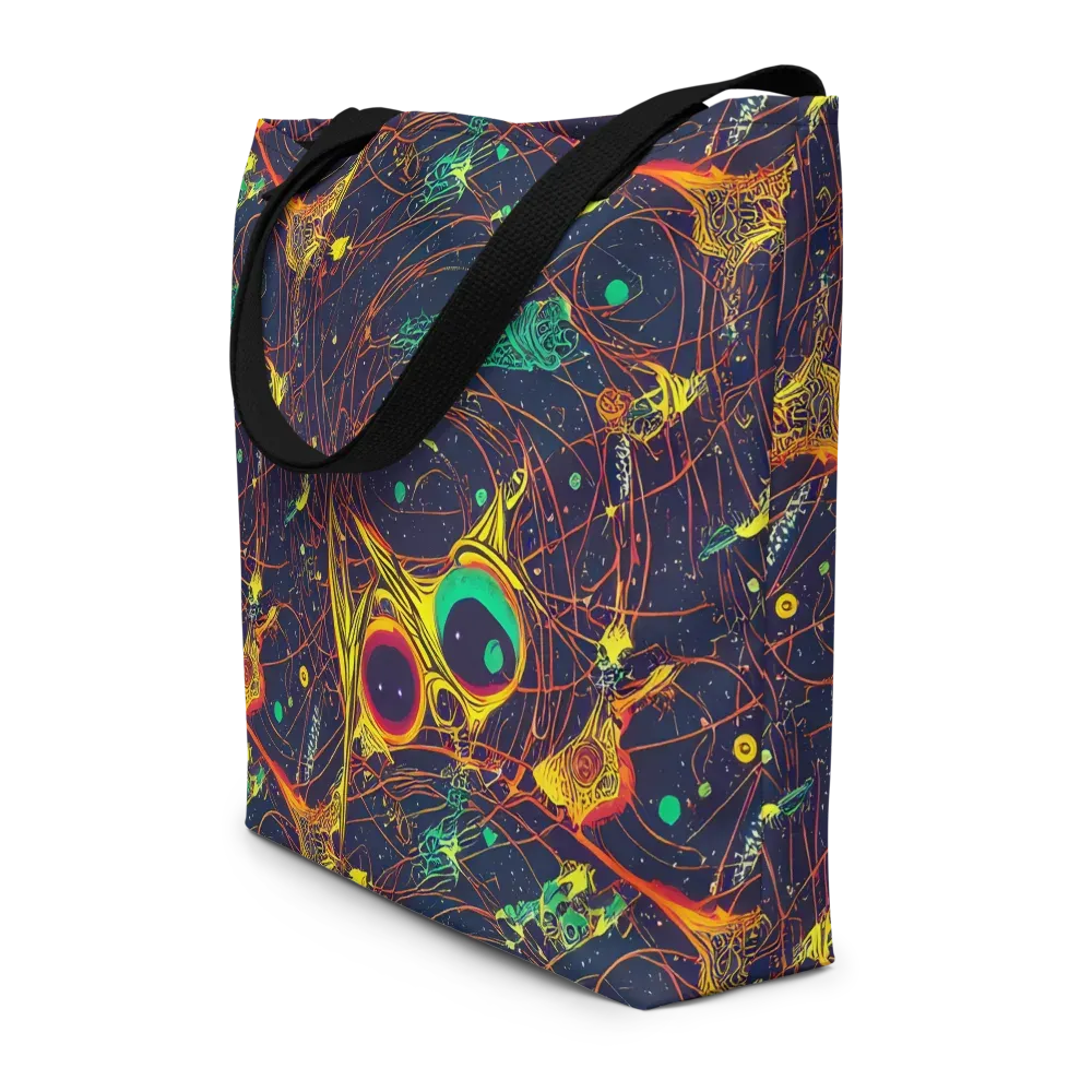 Sonic Universe on Large Tote Bag W/ Pocket — Front