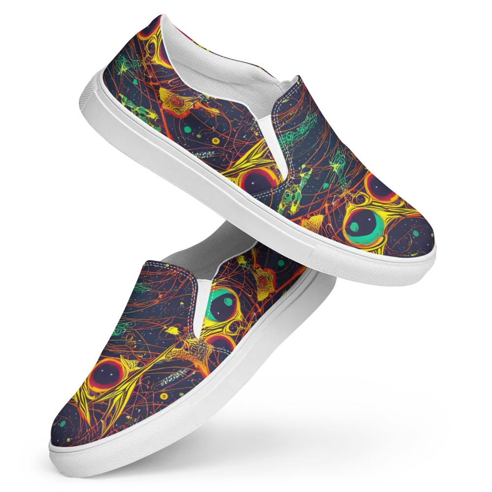 Sonic Universe on Women's Slip-On Canvas Shoes — Front