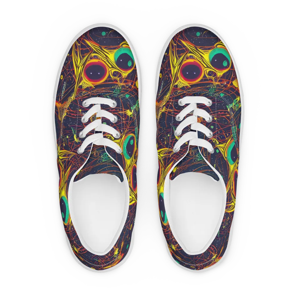 Sonic Universe on Men's Lace-Up Canvas Shoes — Front